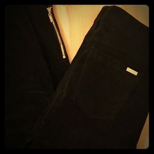 White House Black Market black velvet skinny pants
